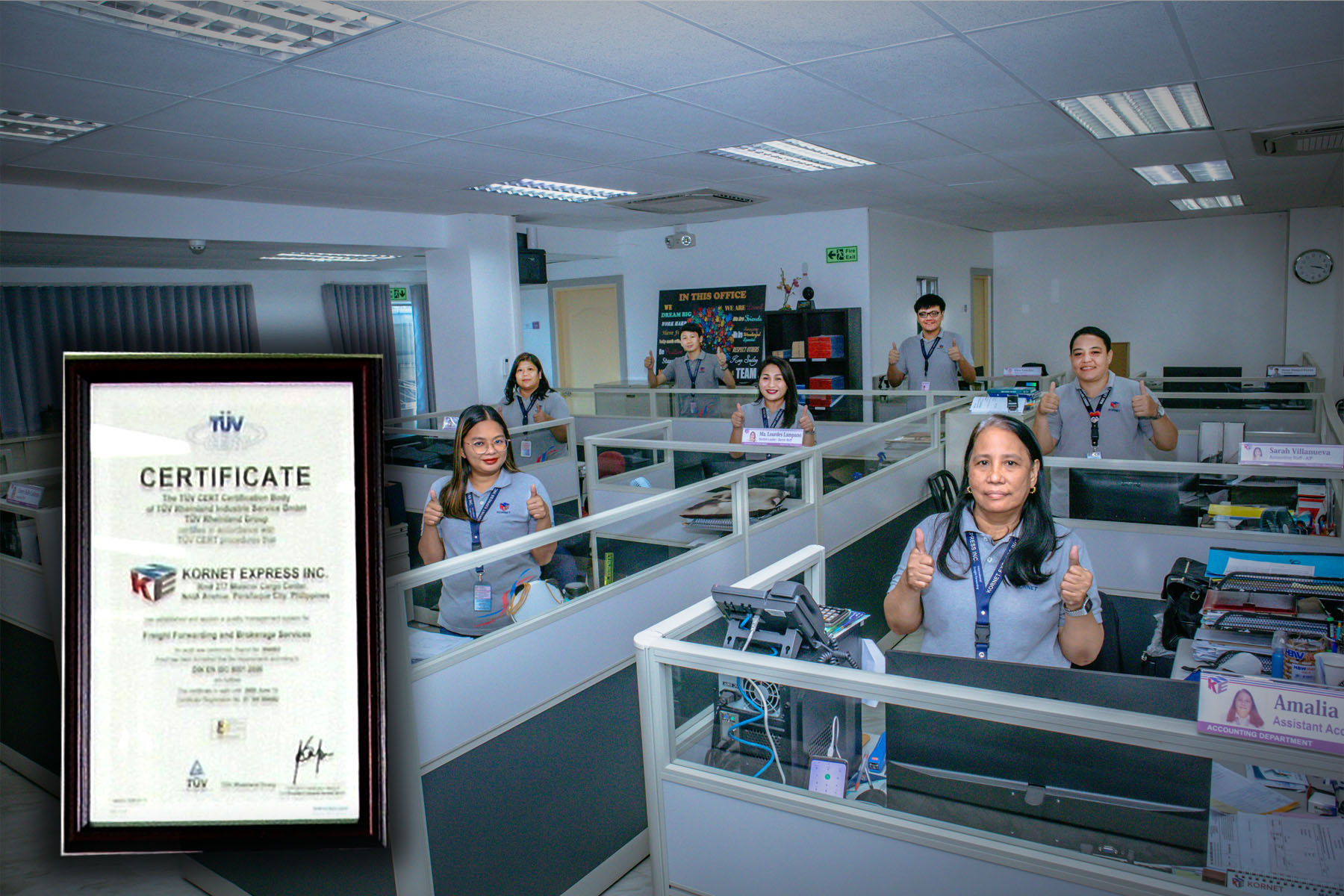Kornet Express ISO certification milestone