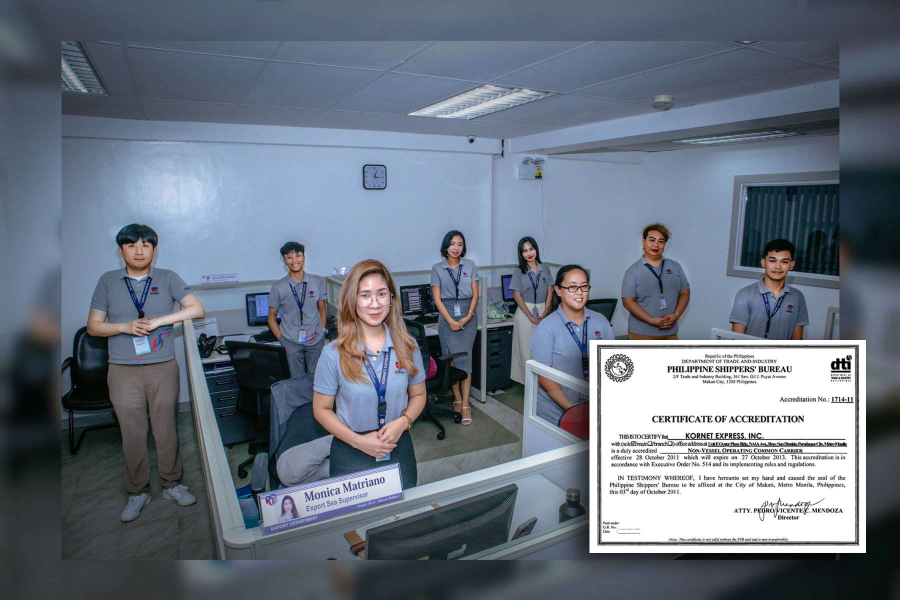 Kornet Express NVOCC accreditation